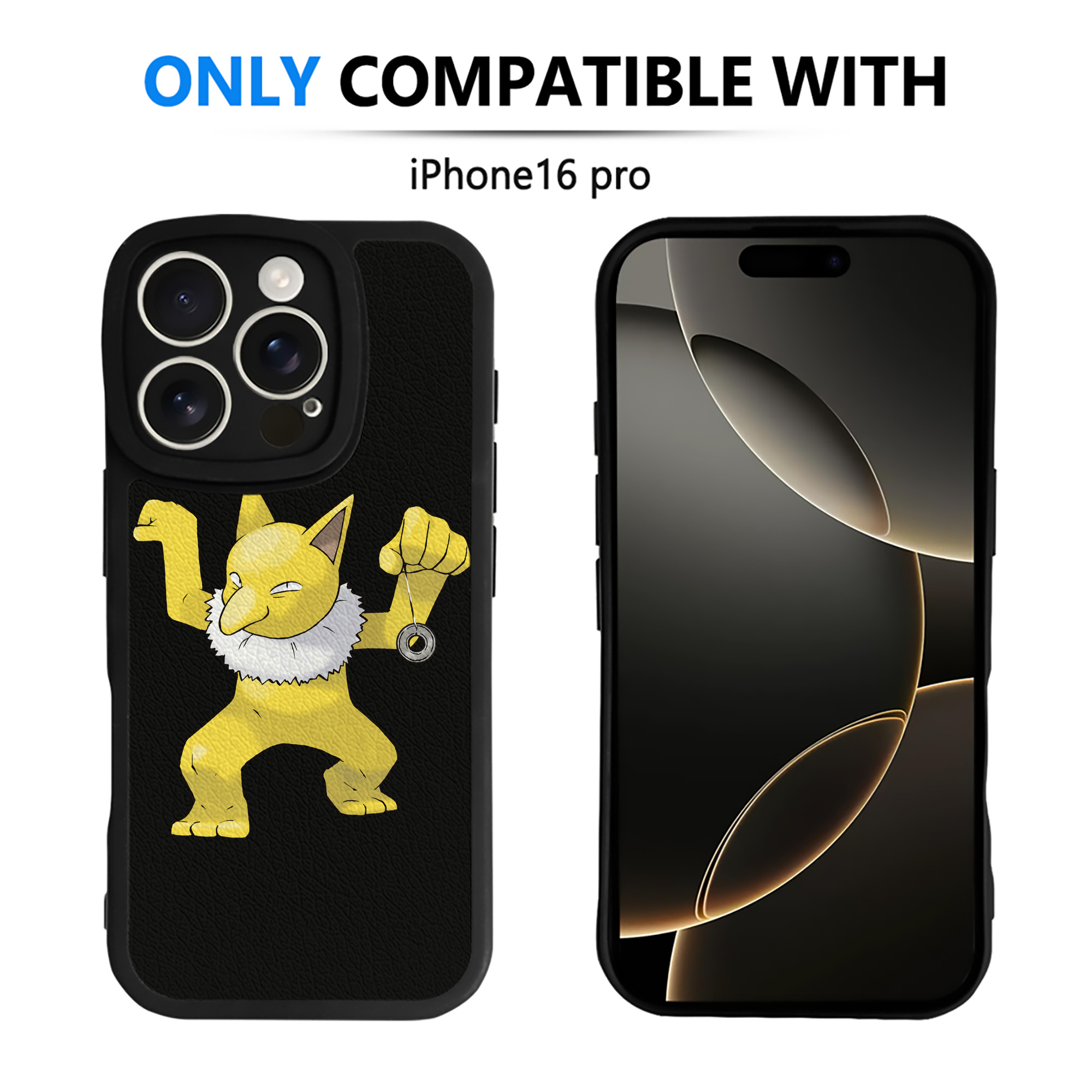 （画像用） ポケットモンスター Pokémon 【iPhone 16シリーズ対応】シリコンスマホケース（レザー調） 材質：シリコン